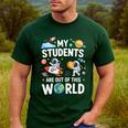Cute School Teacher My Students Are Out Of This World Space Men's Casual T-Shirt Forest Cute School Teacher My Students Are Out Of This World Space Men's Casual T-Shirt Forest