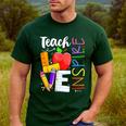 Cute Teach Love And Inspire Men Women Teacher Men's Casual T-Shirt Forest Cute Teach Love And Inspire Men Women Teacher Men's Casual T-Shirt Forest