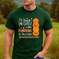 Cute Teacher Halloween For Women Men Teacher Pumpkin Men's Casual T-Shirt Forest