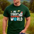 Cute Teacher My Students Are Out Of This World Space Men Women Kids Men's Casual T-Shirt Forest