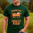 Cute Thanksgiving Teacher Thankful For My Sweetie Pies Mom Men's Casual T-Shirt Forest Cute Thanksgiving Teacher Thankful For My Sweetie Pies Mom Men's Casual T-Shirt Forest