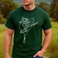 Dancing Turkey Happy Thanksgiving Day Ballet Dance Teacher Men's Casual T-Shirt Forest