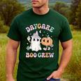 Daycare Boo Crew Groovy Halloween Floral Ghost Kid Teacher Men's Casual T-Shirt Forest Daycare Boo Crew Groovy Halloween Floral Ghost Kid Teacher Men's Casual T-Shirt Forest