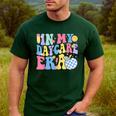In My Daycare Era Groovy Teacher Daycare First Day Of School Men's Casual T-Shirt Forest In My Daycare Era Groovy Teacher Daycare First Day Of School Men's Casual T-Shirt Forest