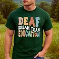 Deaf Dream Team Education Deaf Education Teacher Men's Casual T-Shirt Forest Deaf Dream Team Education Deaf Education Teacher Men's Casual T-Shirt Forest
