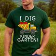 I Dig Kindergarten Student Teacher Construction First Day Men's Casual T-Shirt Forest I Dig Kindergarten Student Teacher Construction First Day Men's Casual T-Shirt Forest