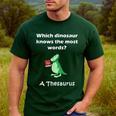 Dinosaur Thesaurus Grammar Joke Teacher Men's Casual T-Shirt Forest Dinosaur Thesaurus Grammar Joke Teacher Men's Casual T-Shirt Forest