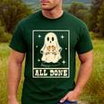 All Done Sign Language Ghost Speech Pathology Teacher Men's Casual T-Shirt Forest All Done Sign Language Ghost Speech Pathology Teacher Men's Casual T-Shirt Forest