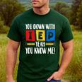 You Down With IEP Yeah You Know Me SPED Teacher Men's Casual T-Shirt Forest