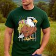Eagle First Day Of School Teacher Back To School Eagle Men's Casual T-Shirt Forest Eagle First Day Of School Teacher Back To School Eagle Men's Casual T-Shirt Forest