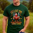 Eat Kids Punctuation Saves Lives Thanksgiving Turkey Teacher Men's Casual T-Shirt Forest Eat Kids Punctuation Saves Lives Thanksgiving Turkey Teacher Men's Casual T-Shirt Forest