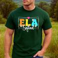 ELA Squad Teacher Back To School English Language Arts Men's Casual T-Shirt Forest ELA Squad Teacher Back To School English Language Arts Men's Casual T-Shirt Forest