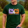 Elements Of Halloween Fear Periodically Chemistry Teacher Men's Casual T-Shirt Forest Elements Of Halloween Fear Periodically Chemistry Teacher Men's Casual T-Shirt Forest