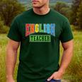 English Teacher Men Women Grammar Class English Teacher Men's Casual T-Shirt Forest English Teacher Men Women Grammar Class English Teacher Men's Casual T-Shirt Forest
