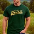 English Teacher Men Women Vintage Graphic English Teacher Men's Casual T-Shirt Forest