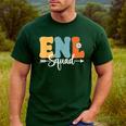 ENL Squad Back To School Teachers Students ENL Crew Men Women Girls Kids Men's Casual T-Shirt Forest ENL Squad Back To School Teachers Students ENL Crew Men Women Girls Kids Men's Casual T-Shirt Forest