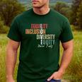 Equality Inclusion Diversity Equity Love Never Fails Teacher Men's Casual T-Shirt Forest Equality Inclusion Diversity Equity Love Never Fails Teacher Men's Casual T-Shirt Forest