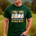 Everyone Communicates Differently Halloween Sped Teacher Men's Casual T-Shirt Forest Everyone Communicates Differently Halloween Sped Teacher Men's Casual T-Shirt Forest
