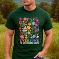 Everyone Is Welcome Here Tshirt Idaho Teacher Support Retro Men's Casual T-Shirt Forest Everyone Is Welcome Here Tshirt Idaho Teacher Support Retro Men's Casual T-Shirt Forest