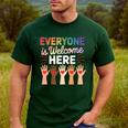 Everyone Is Welcome Here Shirt Teacher Men's Casual T-Shirt Forest Everyone Is Welcome Here Shirt Teacher Men's Casual T-Shirt Forest