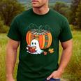 Fall Book Pumpkin Ghost Reading Books Halloween Teacher Men's Casual T-Shirt Forest Fall Book Pumpkin Ghost Reading Books Halloween Teacher Men's Casual T-Shirt Forest