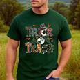 Fall Holiday Themed Thanksgiving Halloween Teacher Trick Or Men's Casual T-Shirt Forest Fall Holiday Themed Thanksgiving Halloween Teacher Trick Or Men's Casual T-Shirt Forest