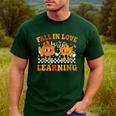 Fall In Love With Learning Autumn Pumpkin Fall Teacher Kids Men's Casual T-Shirt Forest Fall In Love With Learning Autumn Pumpkin Fall Teacher Kids Men's Casual T-Shirt Forest