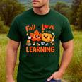 Fall In Love With Learning Thanksgiving Teacher Student Kids Men's Casual T-Shirt Forest Fall In Love With Learning Thanksgiving Teacher Student Kids Men's Casual T-Shirt Forest