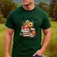 Fall In Love With Reading Book Autumn Teachers Pumpkins Men's Casual T-Shirt Forest Fall In Love With Reading Book Autumn Teachers Pumpkins Men's Casual T-Shirt Forest