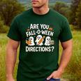 Are You Fall O Ween Directions Halloween Teacher Ghosts Men's Casual T-Shirt Forest Are You Fall O Ween Directions Halloween Teacher Ghosts Men's Casual T-Shirt Forest