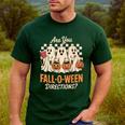 Are You Fall O Ween Directions Teacher Halloween Boo Ghost Men's Casual T-Shirt Forest Are You Fall O Ween Directions Teacher Halloween Boo Ghost Men's Casual T-Shirt Forest