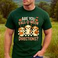 Are You Fall O Ween Directions Teacher Halloween Dog Ghost Men's Casual T-Shirt Forest Are You Fall O Ween Directions Teacher Halloween Dog Ghost Men's Casual T-Shirt Forest
