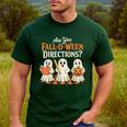 Are You Fall O Ween DirectionsRetro Teacher Halloween Ghost Men's Casual T-Shirt Forest Are You Fall O Ween DirectionsRetro Teacher Halloween Ghost Men's Casual T-Shirt Forest