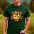 Fall Pumpkin Book Lover Spooky Librarian Teacher Halloween Men's Casual T-Shirt Forest Fall Pumpkin Book Lover Spooky Librarian Teacher Halloween Men's Casual T-Shirt Forest