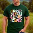 In My Fifth Grade Era 5th Grade Era Teacher Back To School Men's Casual T-Shirt Forest In My Fifth Grade Era 5th Grade Era Teacher Back To School Men's Casual T-Shirt Forest