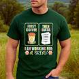 First Coffee Then Data SPED Teacher Taking a Break Men's Casual T-Shirt Forest First Coffee Then Data SPED Teacher Taking a Break Men's Casual T-Shirt Forest