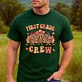 First Grade Crew Thanksgiving Fall Teacher 1st Grade Team Men's Casual T-Shirt Forest First Grade Crew Thanksgiving Fall Teacher 1st Grade Team Men's Casual T-Shirt Forest