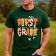 First Grade Dream Retro Team Fall Halloween Spooky Teachers Men's Casual T-Shirt Forest