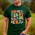 In My First Grade Era 1st Grade Teacher Back To School Men's Casual T-Shirt Forest