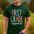First Grade Squad 1st Grade Teacher Crew Back To School Team Men's Casual T-Shirt Forest