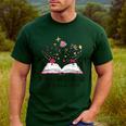 Floral Book a New Chapter Begins Retired Retirement Teacher Men's Casual T-Shirt Forest