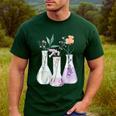Flowers Test Tube Chemistry Student Science Teacher Women Men's Casual T-Shirt Forest Flowers Test Tube Chemistry Student Science Teacher Women Men's Casual T-Shirt Forest