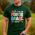 In My Fourth Grade Era 4th Grade Girl Teacher Back To School Men's Casual T-Shirt Forest