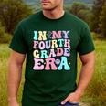 In My Fourth Grade Era Girl Back To School 4th Grade Teacher Men's Casual T-Shirt Forest