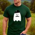 French Teacher Halloween Bonjour Ghost Men's Casual T-Shirt Forest French Teacher Halloween Bonjour Ghost Men's Casual T-Shirt Forest