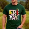 Fri-Yay Happy Friday Lovers Teacher Weekend Women Men's Casual T-Shirt Forest Fri-Yay Happy Friday Lovers Teacher Weekend Women Men's Casual T-Shirt Forest