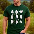 Ghost Science Teacher Chemistry Laboratory Halloween Costume Men's Casual T-Shirt Forest Ghost Science Teacher Chemistry Laboratory Halloween Costume Men's Casual T-Shirt Forest
