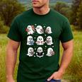Ghosts With Books Library Halloween Men Women Kids Teacher Men's Casual T-Shirt Forest