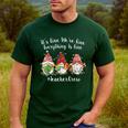 Gnome It's Fine I'm Fine Everything Is Fine Teacher Xmas Men's Casual T-Shirt Forest Gnome It's Fine I'm Fine Everything Is Fine Teacher Xmas Men's Casual T-Shirt Forest