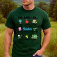 God Says Im Teacher Christian Back To School Religious Men's Casual T-Shirt Forest God Says Im Teacher Christian Back To School Religious Men's Casual T-Shirt Forest